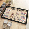 Quand Vous Visitez Ma/Notre Maison N'oubliez Pas - Personalized Decorative Mat French