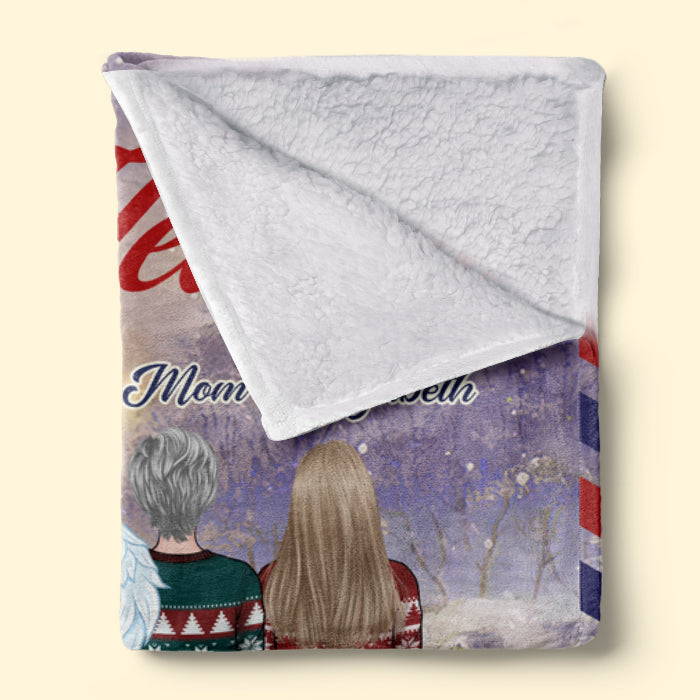 Custom Name Letter From Heaven Memorial Christmas Gifts - Personalized Blanket