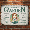 I Go Into The Garden To Find My Soul - Personalized Metal Sign
