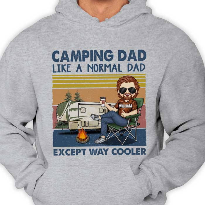 Custom Name Camping Dad Gifts for Men - Personalized Apparel