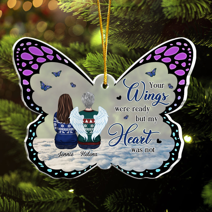Custom Name Memorial Butterfly Gifts - Personalized Ornament