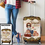 Custom Name Travel Queen Gifts for Women - Personalized Luggage Cover
