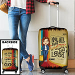 Custom Name Wanderlust Travel Gifts for Women - Personalized Luggage Cover