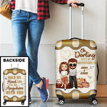 Custom Name Couple Travel Gifts - Personalized Luggage Cover