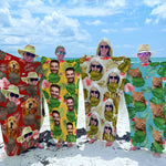 Custom Photo Family and Pet Beach Gifts - Personalized Beach Towel