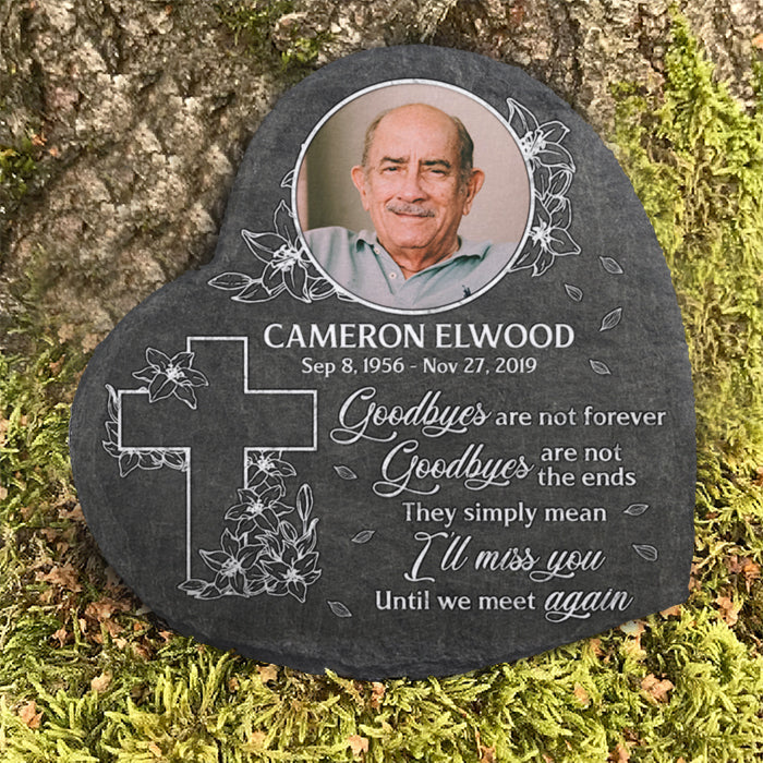 Custom Photo Memorial Tribute Decor - Personalized Memorial Stone