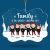 Family Is The Best - Personalized Custom Benelux Shaped Acrylic Christmas Ornament - Gift For Family, Christmas Gift