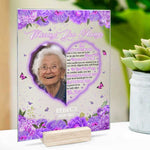 Custom Photo Memorial Gifts - Personalized Acrylic Plaque
