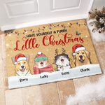 Custom Funny Christmas Pet Gifts for Dog and Cat Lovers - Personalized Doormat
