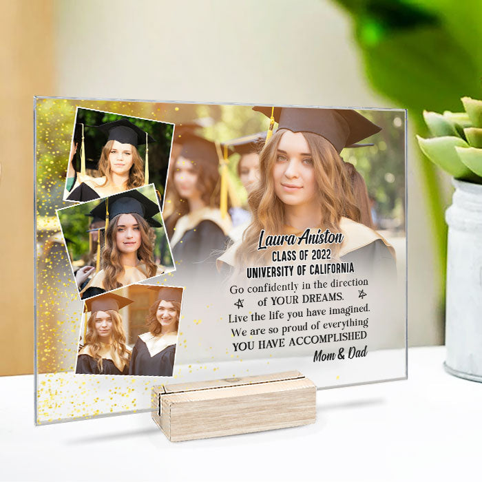 Custom Photo Graduation Gifts for Her - Personalized Acrylic Plaque