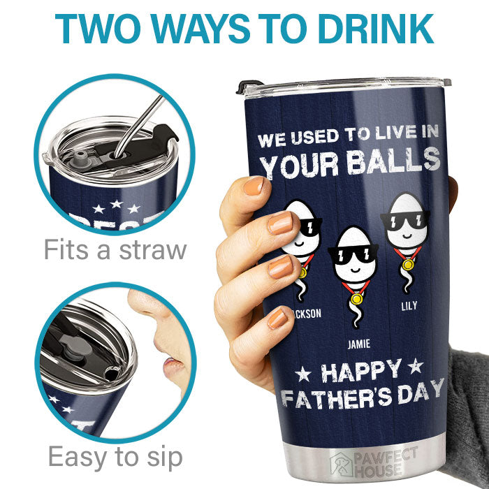 Custom Funny Father's Day Gifts for Dad - Personalized Tumbler