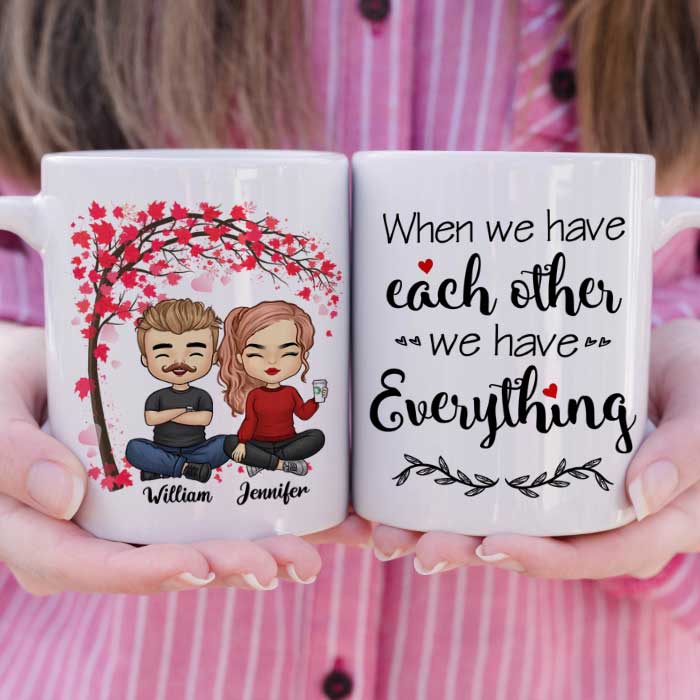 Custom Name Romantic Couple Gifts - Personalized Mugs
