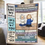 Custom Name Mother Daughter Gifts - Personalized Blanket