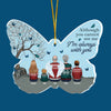 I'm Always With You - Memorial Personalized Custom Ornament - Acrylic Butterfly Shaped - Sympathy Gift, Christmas Gift For Family Members