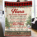 Custom Name Christmas Gifts for Nana - Personalized Blanket