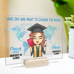 Custom Name Graduation Gifts for Her - Personalized Acrylic Plaque