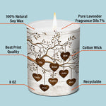 Custom Grandkids Name Tree Gifts for Grandparents - Personalized Scented Candle