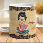 Custom Name Book Lover Gifts for Women - Personalized Mugs