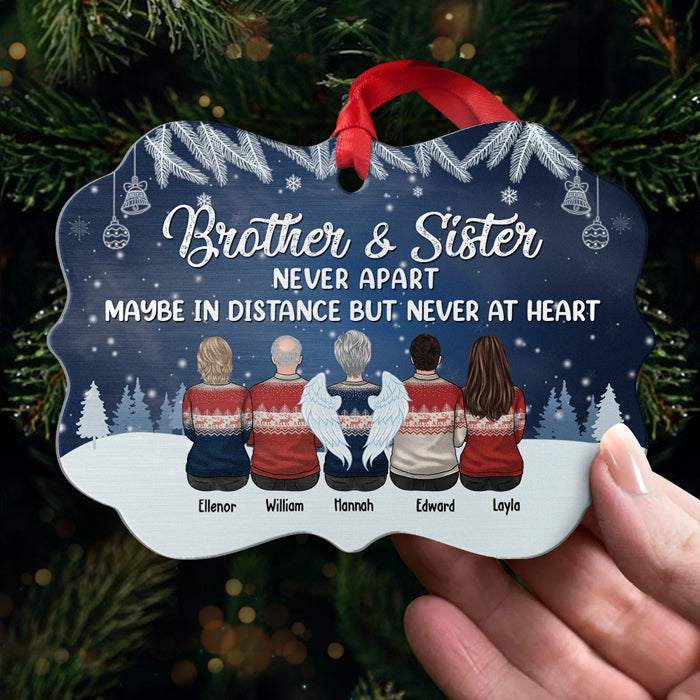The Greatest Gift Our Parents Gave Us - Personalized Custom Benelux Shaped Wood/Aluminum Christmas Ornament - Gift For Siblings, Christmas New Arrival Gift
