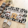 Beware Of Our Intensely - Personalized Decorative Mat - Gift For Dog Lovers, Dog Owners, Dog Gift, Gift For Pet Lovers