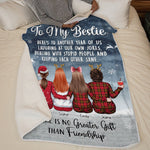 Custom Name Christmas Bestie Gifts for Women - Personalized Blanket