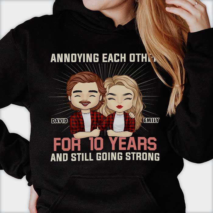 Custom Name Anniversary Gifts for Couples - Personalized Apparel