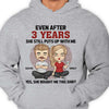 Even After Many Years She Still Puts Up With Me - Anniversary Gifts, Gift For Couples, Personalized Unisex T-shirt, Hoodie
