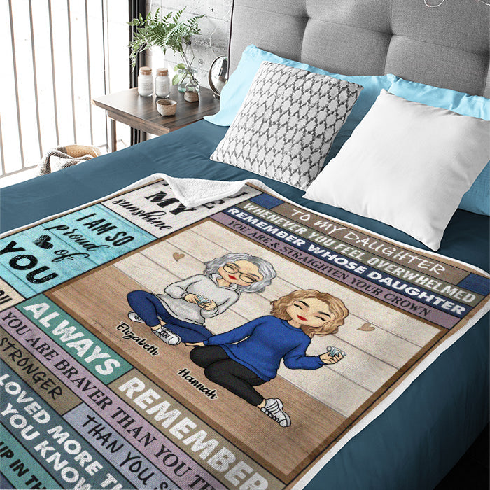 Custom Name Mother Daughter Gifts - Personalized Blanket