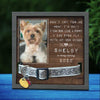 I'm Right Here Inside Your Heart - Memorial Personalized Custom Pet Loss Sign, Collar Frame - Upload Image, Sympathy Gift, Gift For Pet Owners, Pet Lovers