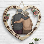 Custom Name Lasting Love Anniversary Gifts for Couples - Personalized Wood Sign