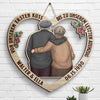 Paar Umarmt Sich Von Unserem Ersten Kuss Bis Zu Unserem Letzten Atemzug - Gift For Couples, Husband Wife, Personalized Shaped Wood Sign German
