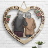 Couple Hugging From Our First Kiss Till Our Last Breath - Gift For Couples, Husband Wife, Personalized Shaped Wood Sign