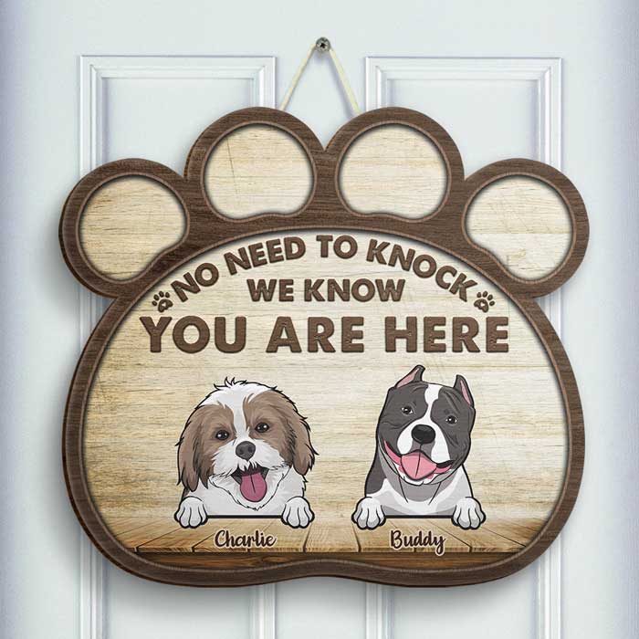 Custom Dog Name Welcome Decor for Dog Lovers - Personalized Wood Sign