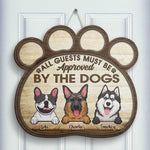 Custom Name Dog Approval Decor for Dog Lovers - Personalized Wood Sign