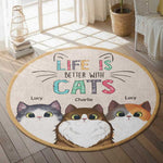 Custom Name Cat Lover Gifts - Personalized Rug