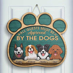 Custom Name Dog Approval Decor for Dog Lovers - Personalized Wood Sign