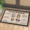 Remember These Rules When Visiting Our House - Personalized Decorative Mat