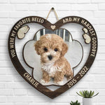 Custom Pet Photo Memorial Decor - Personalized Wood Sign