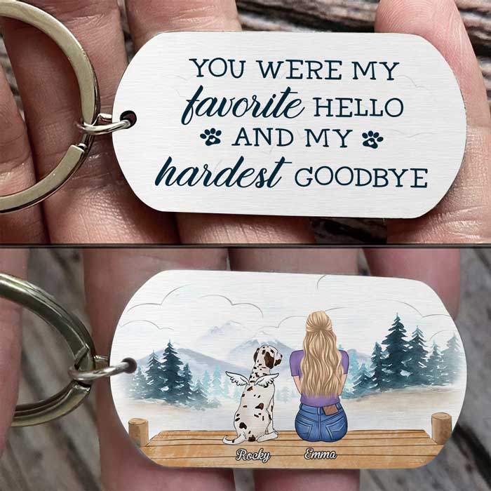Once By My Side, Forever In My Heart - Personalized Keychain