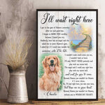 Custom Rainbow Bridge Dog Memorial Gifts - Personalized Poster