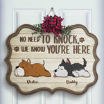 Custom Name Dog Lover Christmas Decor - Personalized Wood Sign