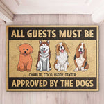 Custom Name Dog Approved Gifts for Dog Lovers - Personalized Doormat