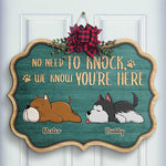 Custom Name Dog Lover Christmas Decor - Personalized Wood Sign