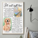 Custom Rainbow Bridge Dog Memorial Gifts - Personalized Poster