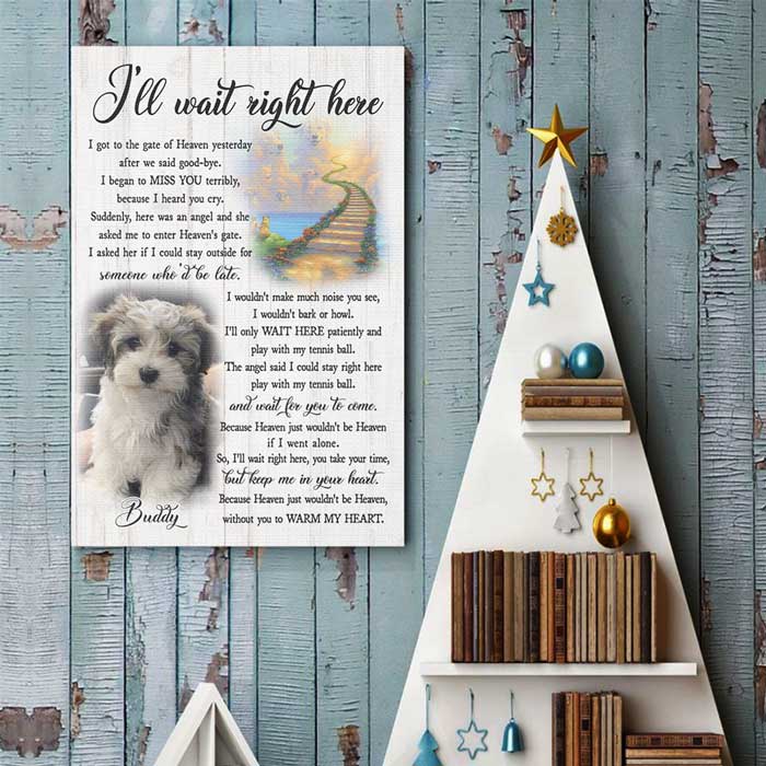 Custom Rainbow Bridge Dog Memorial Gifts - Personalized Poster
