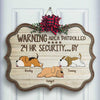 All Guests Must Be Approved By Sleeping Dogs - Personalized Shaped Wood Sign