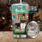 Custom Name Bestie Sister Gifts - Personalized Tumbler