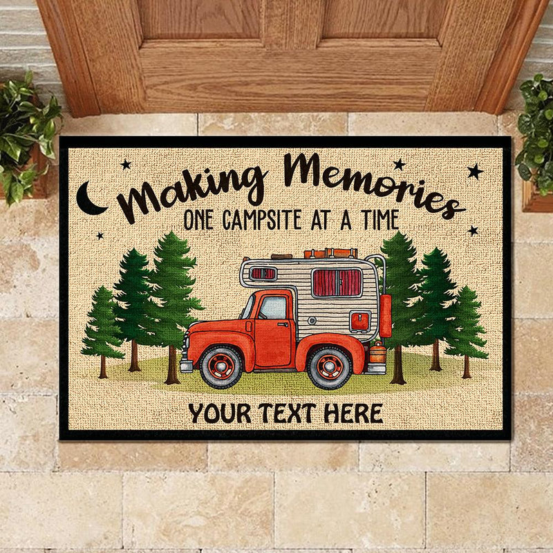 Custom Camping Memories Gifts for RV Lovers - Personalized Doormat