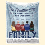 Custom Name Christmas Family Gifts - Personalized Blanket