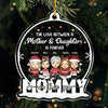 Mother & Daughters Best Friends Forever From The Heart - Family Personalized Custom Ornament - Acrylic Snow Globe Shaped - Christmas Gift For Daughter From Mother